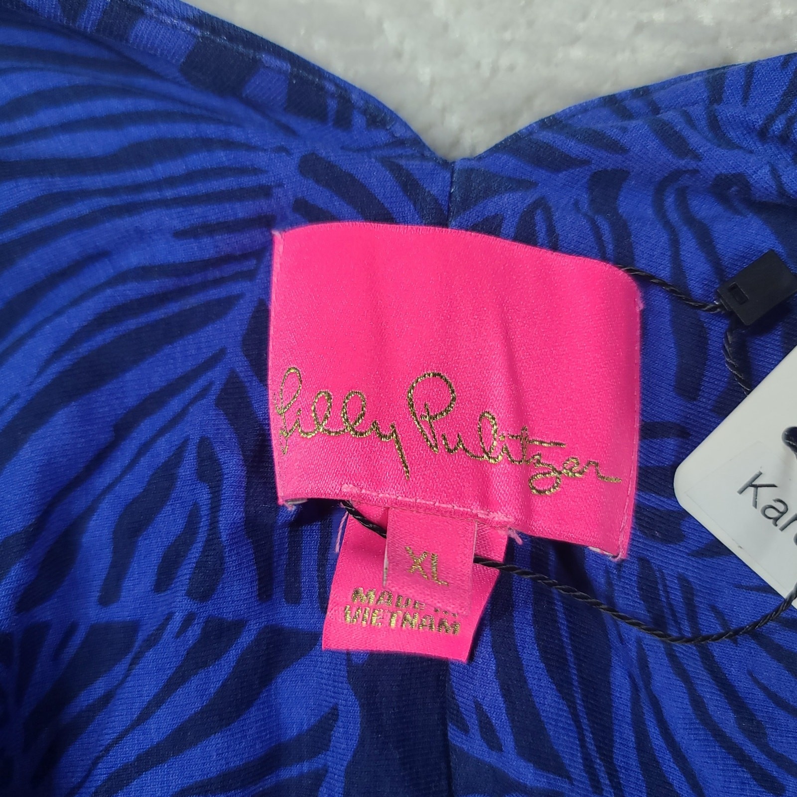 Lilly Pulitzer Orla Maxi Dress Aegean Navy Calypso Coast XL Resort wear Vacay