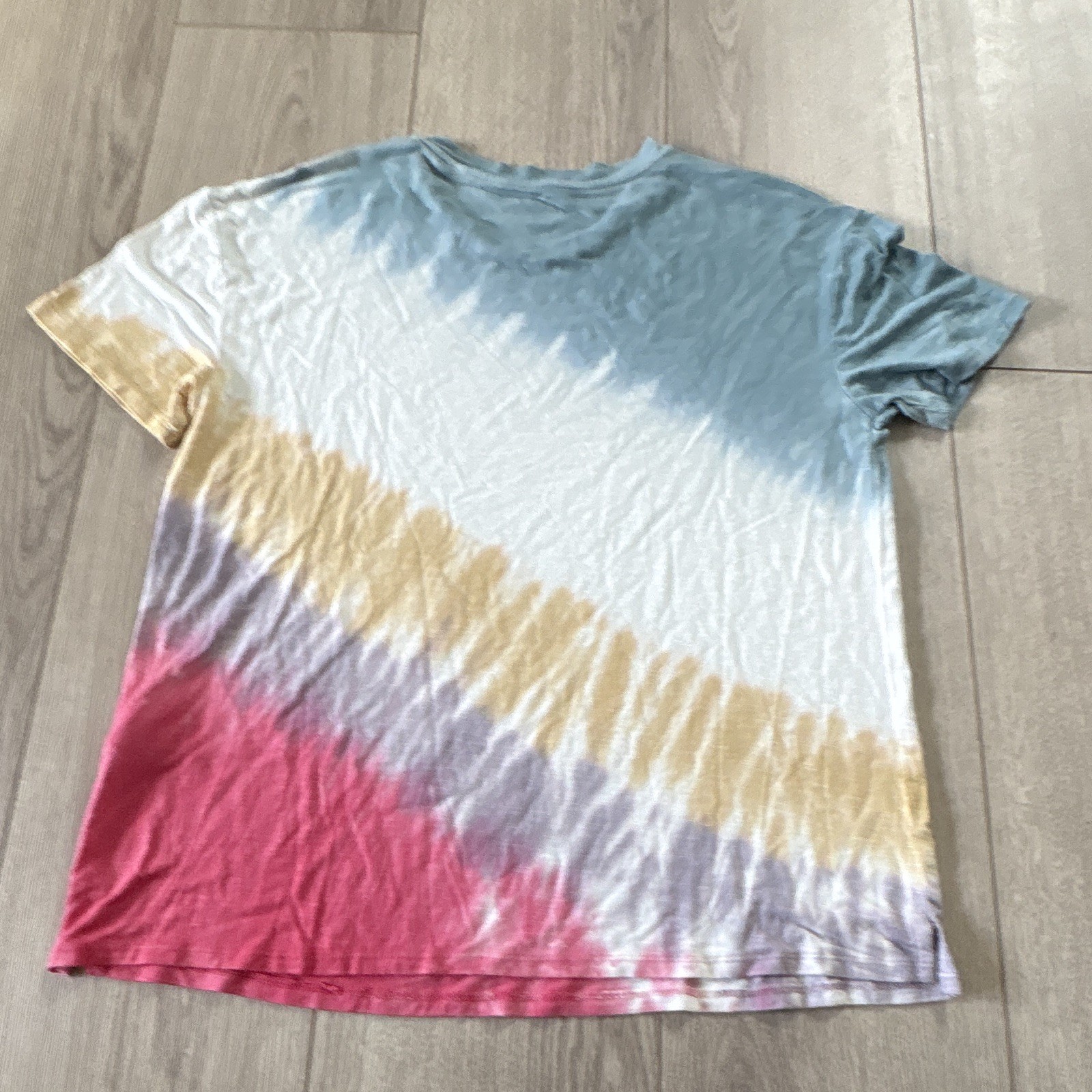 247 by maurices Multicolor Tie Dye Short Sleeve Crew Neck Basic T-Shirt XS