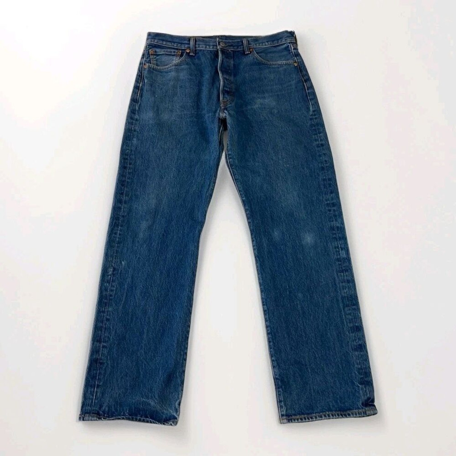 Levi’s 501XX Jeans Mens 36×34 Blue Straight Leg Button Fly Cotton Denim