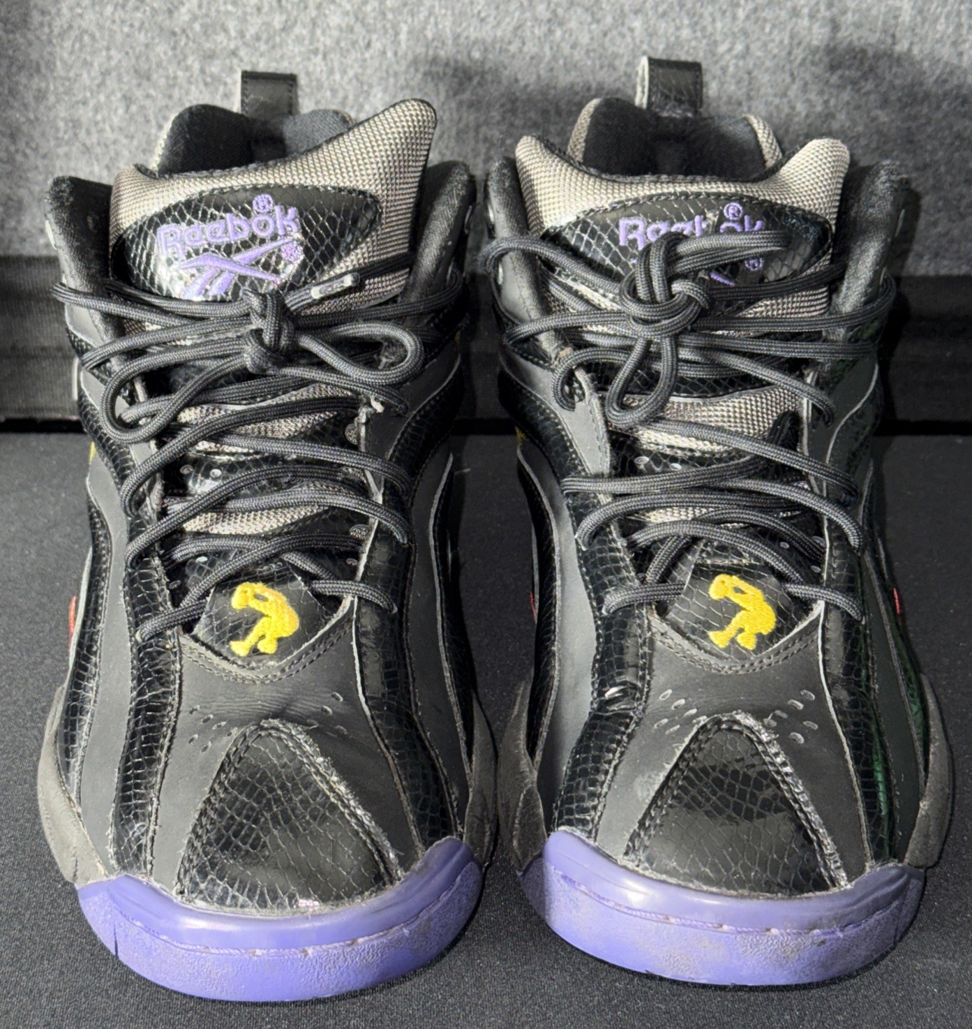 Reebok Shaqnosis OG Escape From LA Shaq Black Purple Size 11 Sneakers V61028
