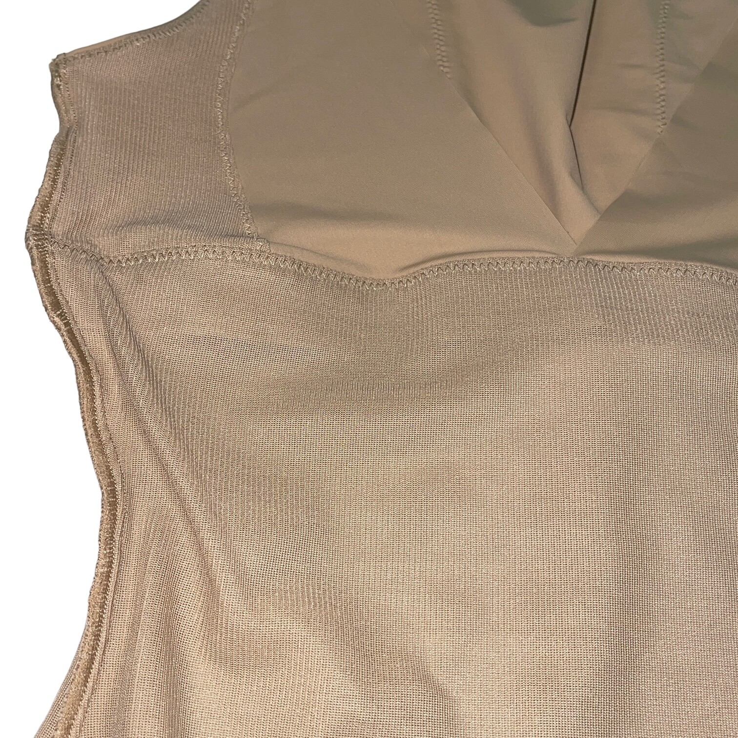 Maidenform Bodysuit Open Bust Mid Thigh Firm Control Sleek Slimmer Singlet P2556