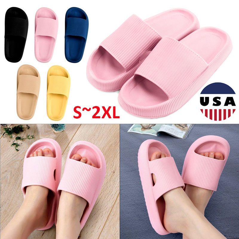 Anti-Slip Sandals Ultra Soft Slippers Cloud Shower Home Hole Shoes High Quantity