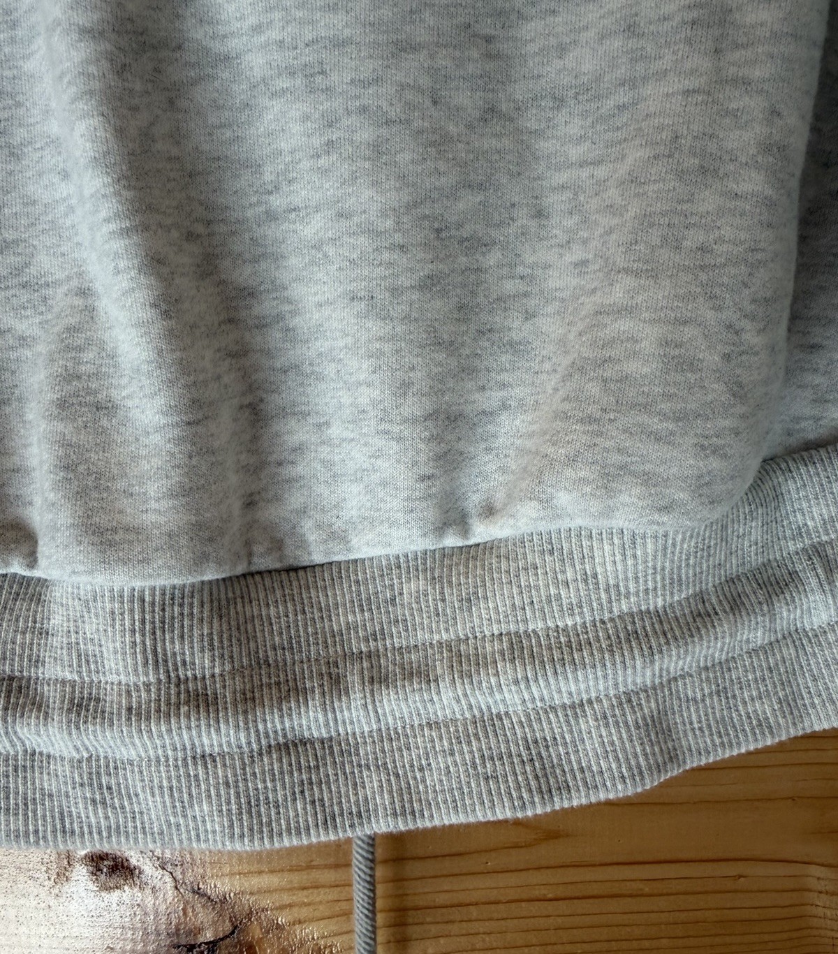 Nap Loungewear Gray Drawstring Hem Cotton Pullover Sweatshirt Cozy Hi Low Sz Lg