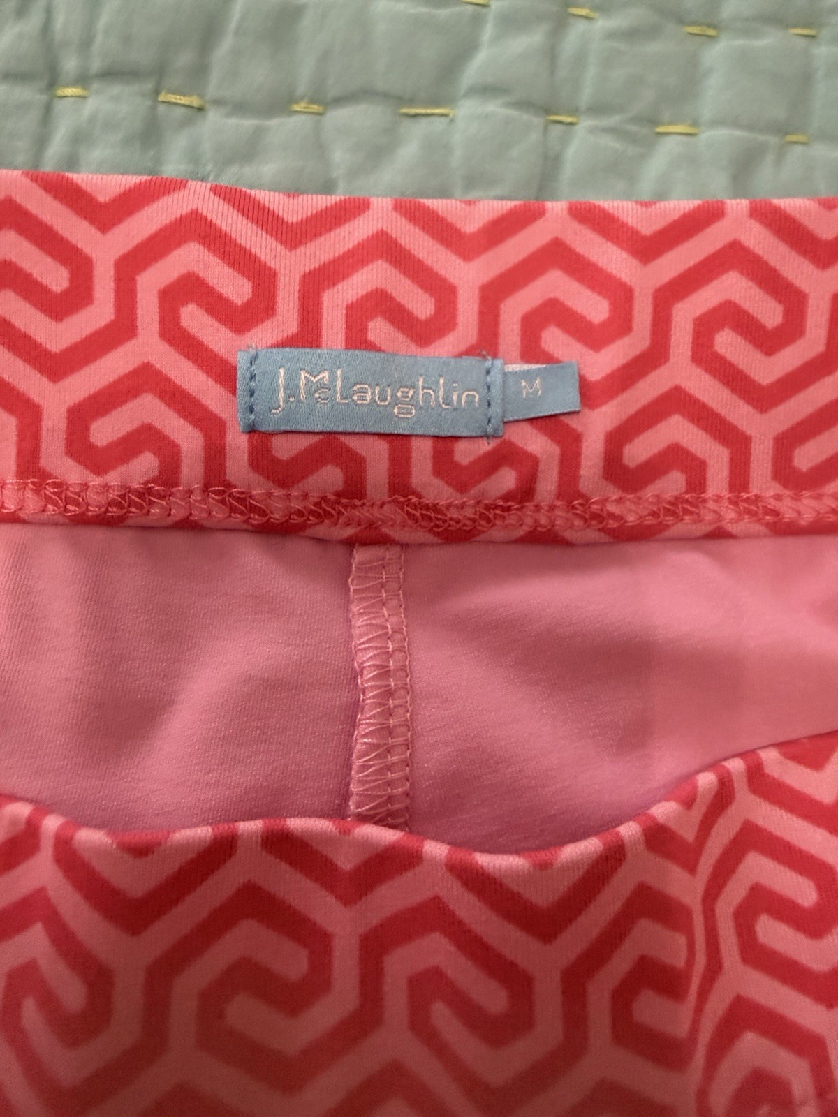 J McLaughlin Pink Golf/pickleball Skort -Catalina Cloth – Stretch- Ruffle Hem-M