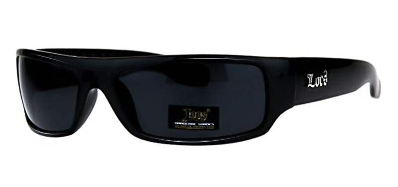 Locs Mad Dog Hardcore Gangster Cholo Narrow Rectangular Sunglasses