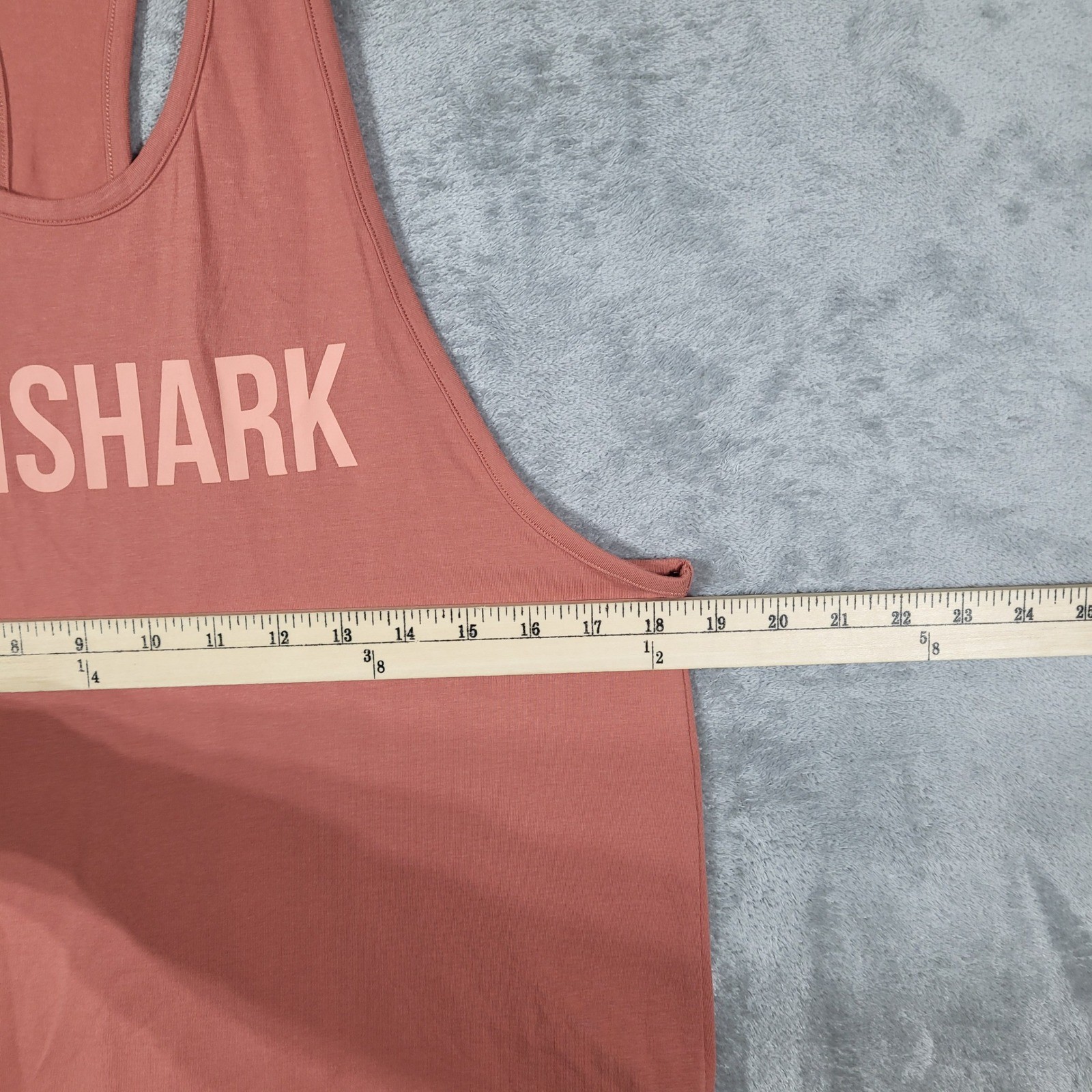 Gymshark Tank Top Mens Large Rust Apollo Stringer Racerback Gym Workout