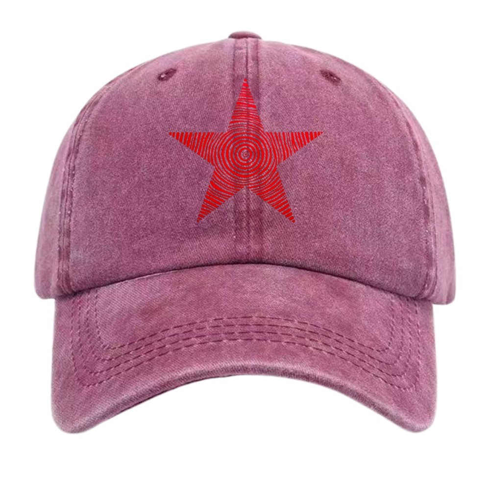 Vintage Five – Pointed Star Personalized Trendy Baseball Cap Casual Cap