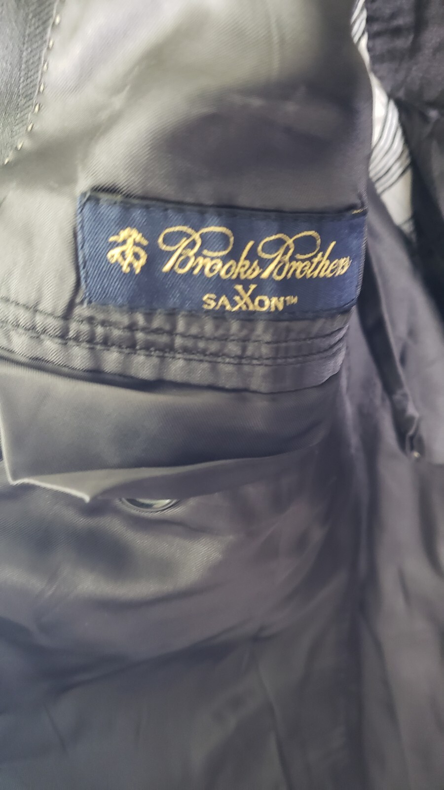 Brooks Brothers Saxxon 1818 Madison 44R 100% Bemberg Cupro 100% Wool Lining