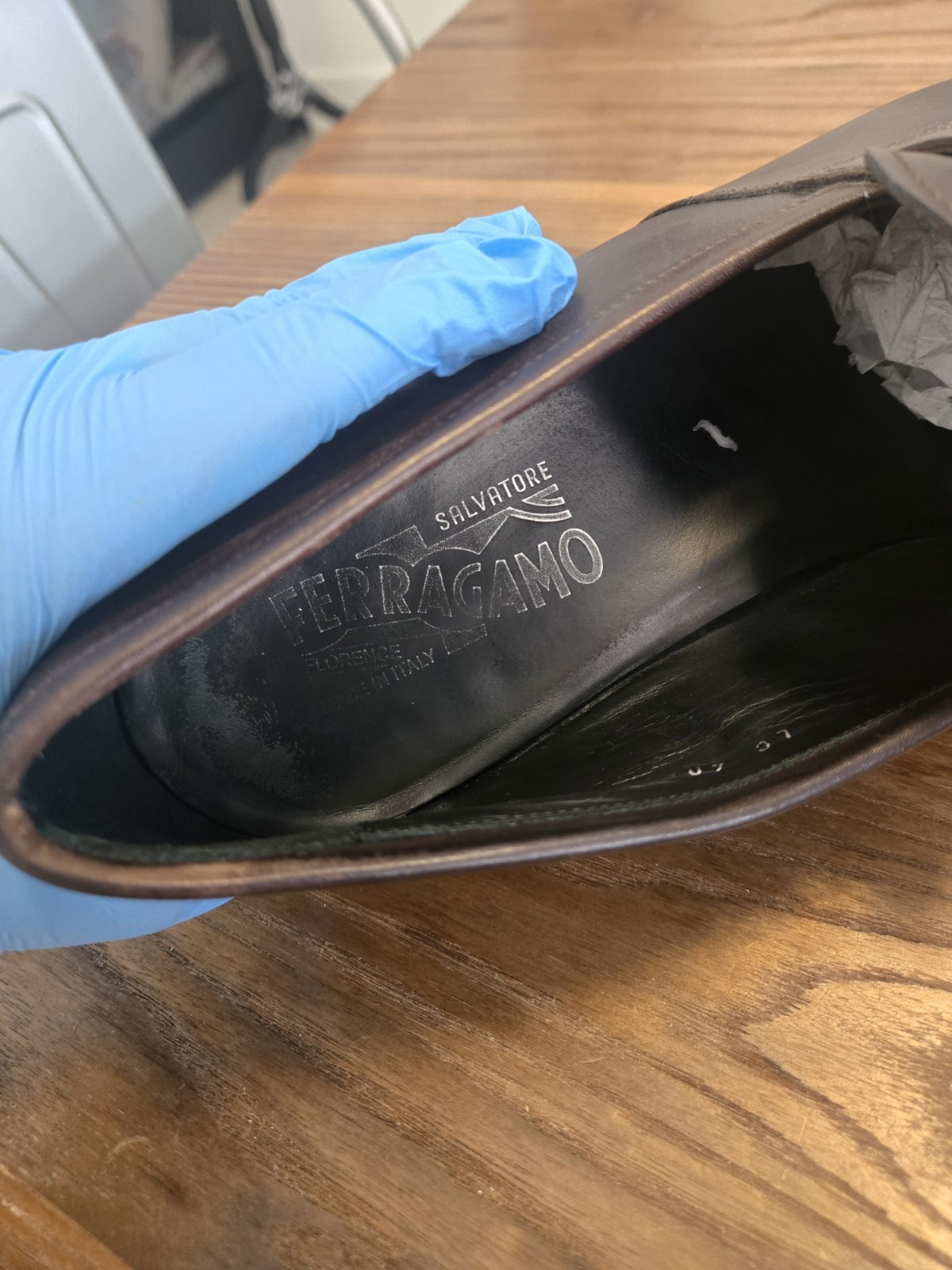 Ferragamo Dark Brown Penny Loafers 12 D