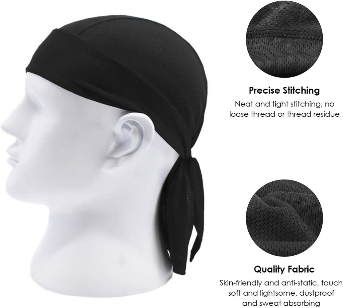 Sweat Wicking Dew Rags Skull Cap Helmet Liner Breathable Head Wrap Beanie Hat