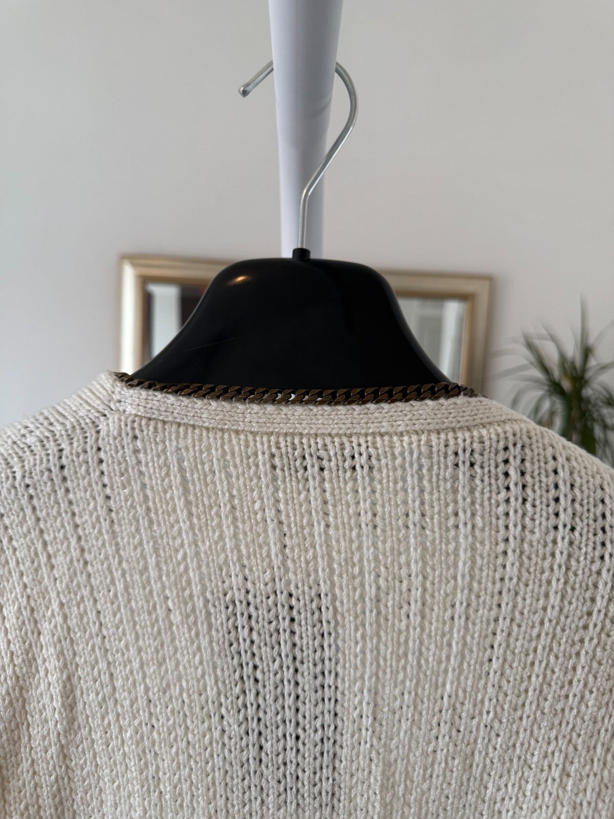 Saint Laurent Chain Open Knit Sweater