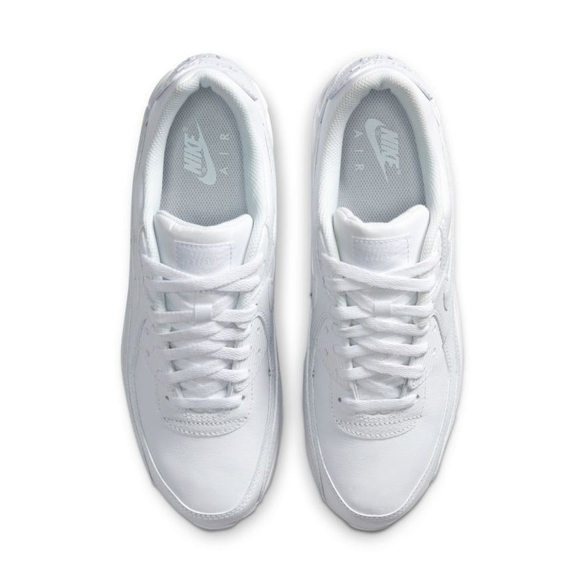 Nike Air Max 90 Leather Triple White OG CZ5594-100 sz 8 Men’s Retro Running