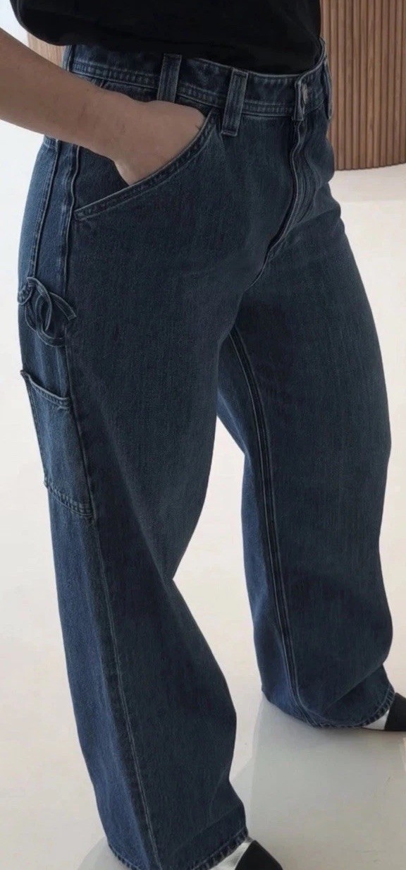 CHANEL 26P Mathieu Blazy First Collection Cargo Jeans Jenni Style – Size 38