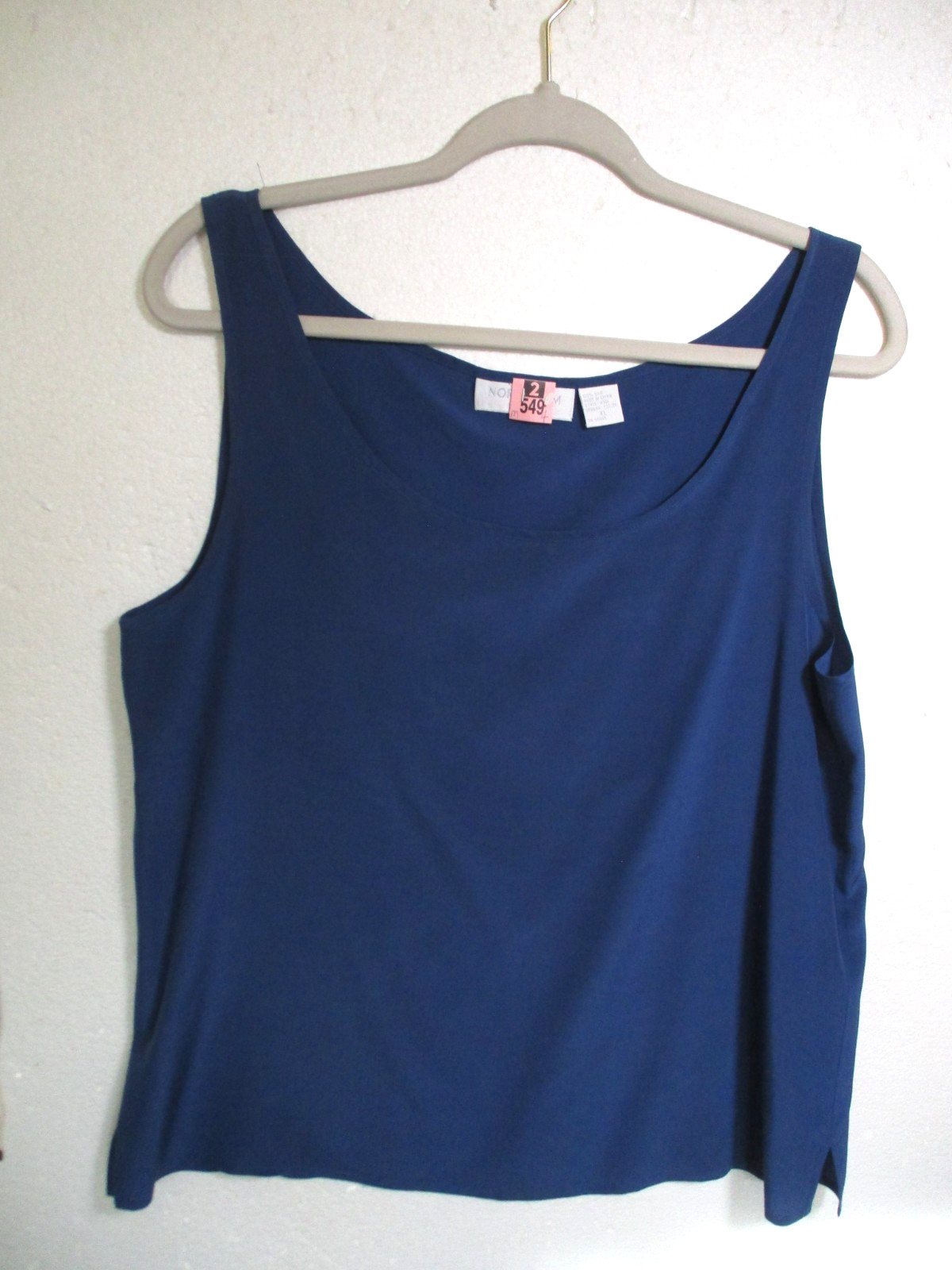 Nordstrom Sleeveless Silk Top – DARK TEAL – XL – READ regarding color