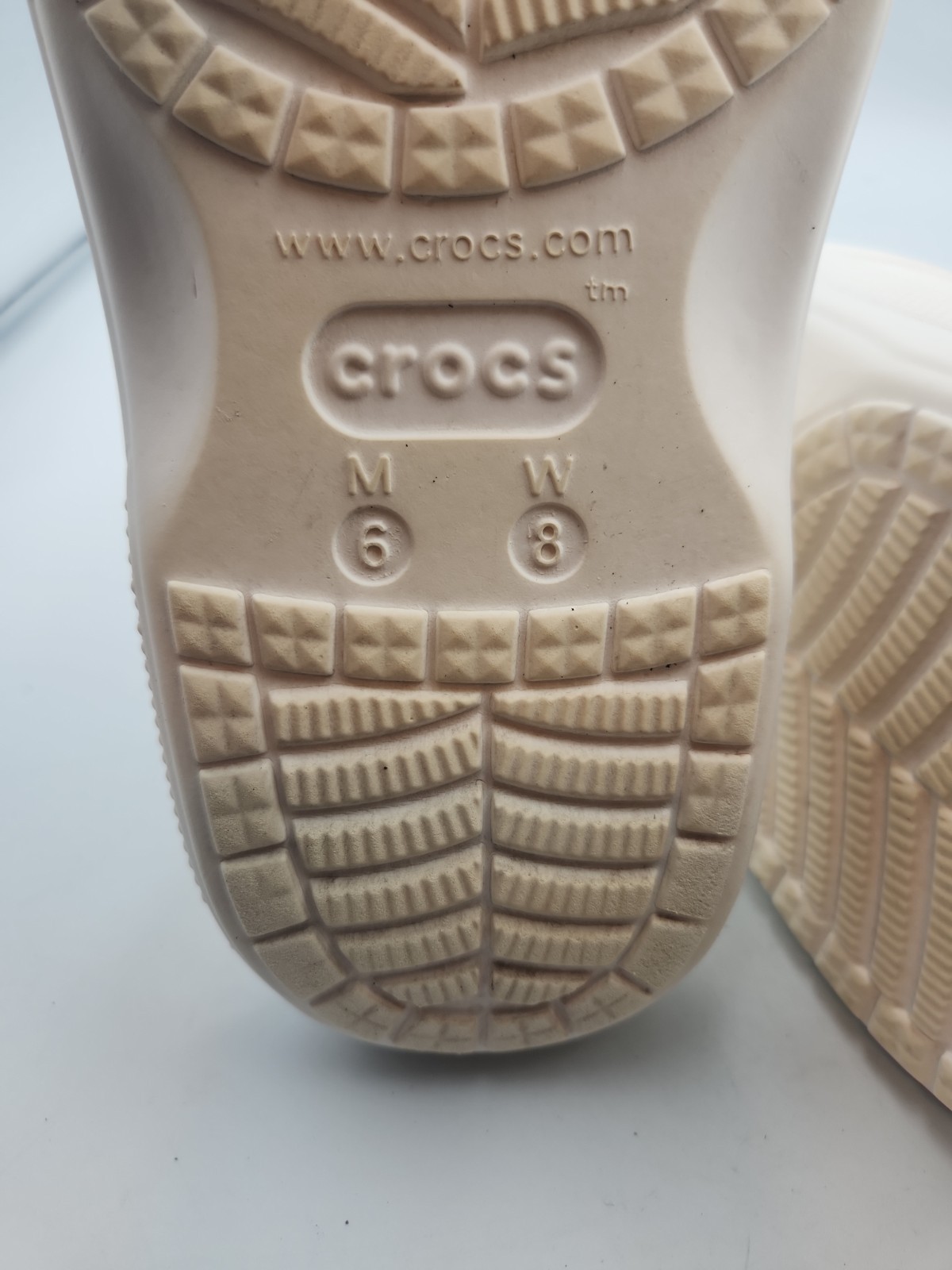 Crocs Baya Two-Strap Slide Sandals White 207627-100 Womens Size 8 Mens Size 6