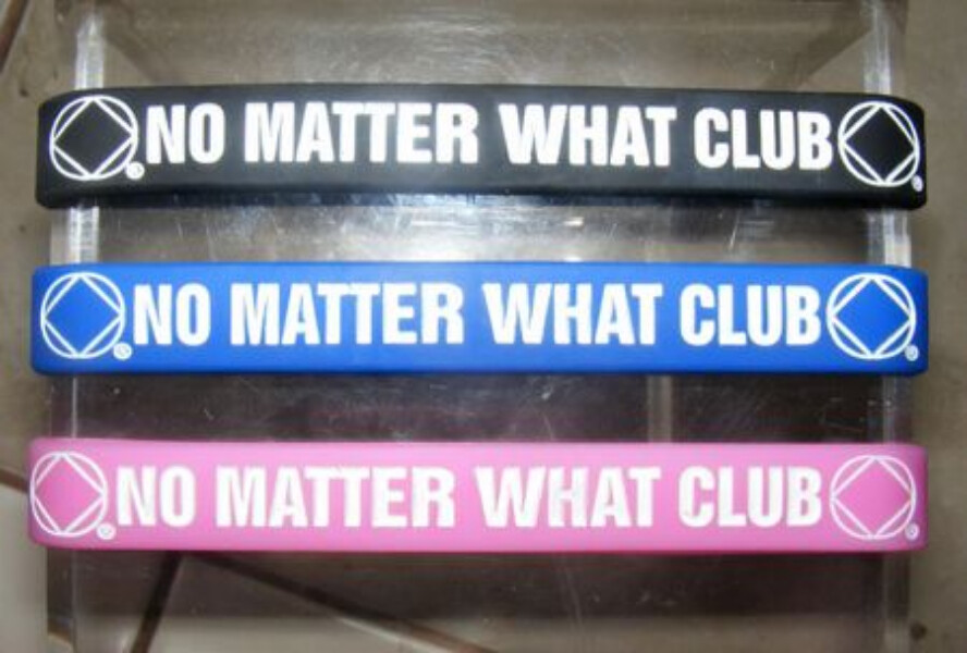 Narcotics Anonymous NO MATTER WHAT Silicone Rubber Wristband – 3 Colors
