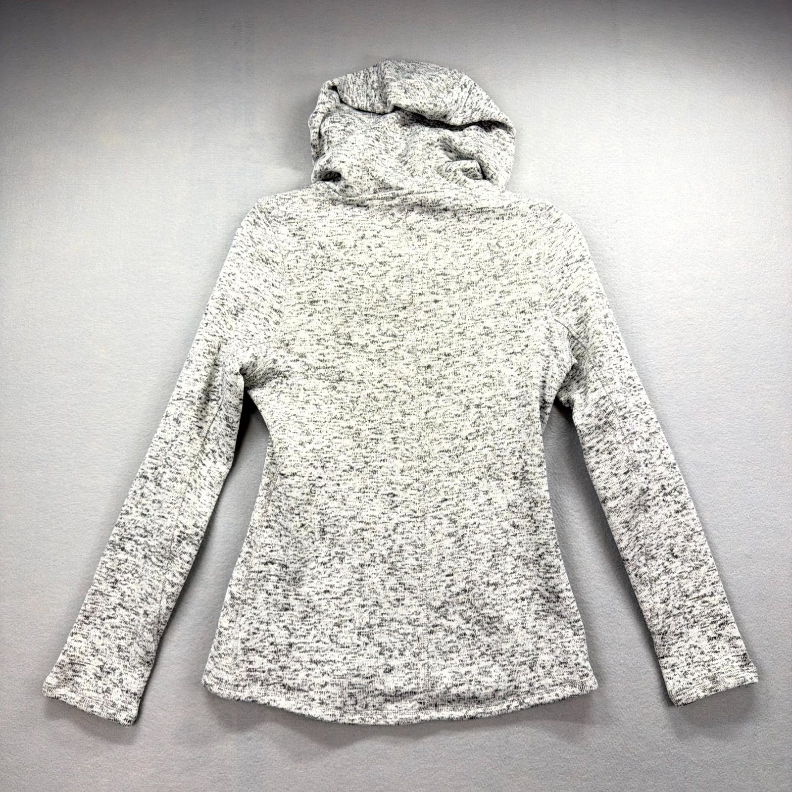 Kyodan Freedom Trail Hoodie Womens Small Gray Heather Fleece Asymmetrical Zip