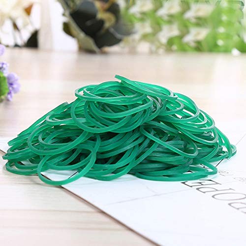 AMUU Rubber Bands 500pcs Green 1inch Small Rubber Bands for Hair 2.5cm Rubber