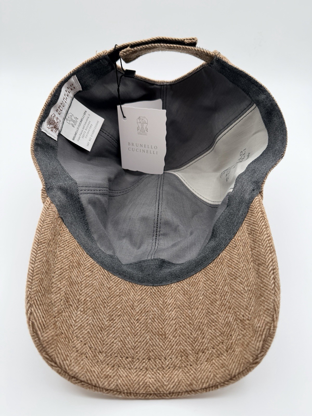 Brunello Cucinelli Men Baseball Cap Taupe Limited Edition