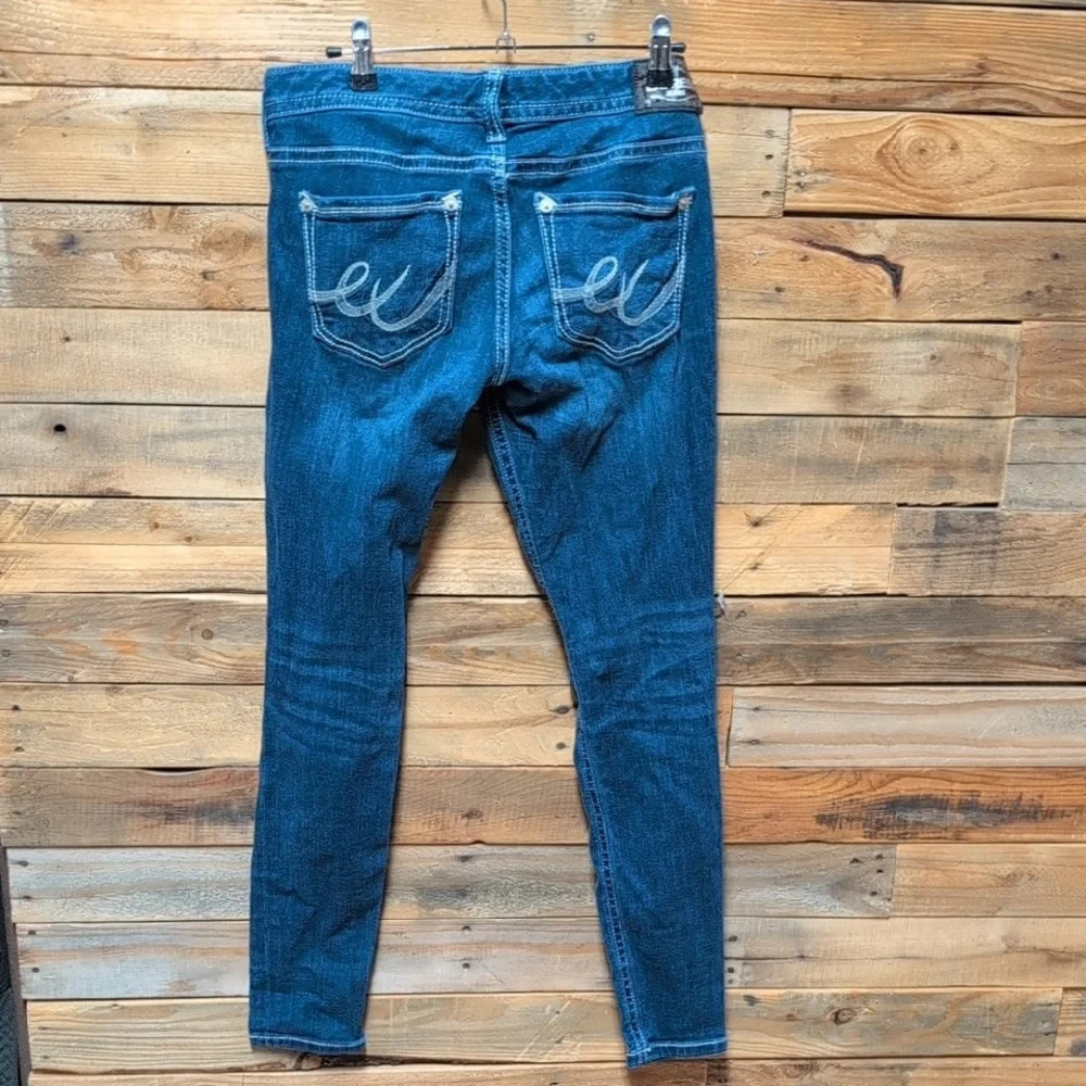 Express Women’s Dark Blue Skinny Jeans Cute Cheap Size 6