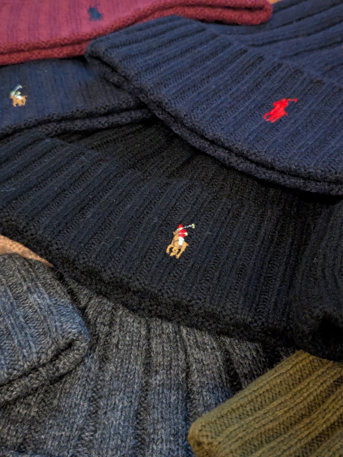 Polo Ralph Lauren PRL Winter Fall Cuffed Wool Knit Beanie Hat Cap PP0054