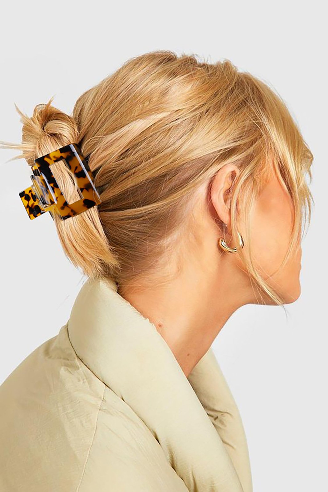 Hair Claw Clips for 4Pcs 2″ Small Claw Clips Tortoise Shell Leopard Hair Clip…