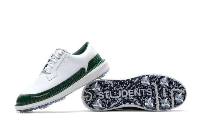 Students x Payntr Golf RS WT Limited Edition Spiked Shoes – White/Black/Green