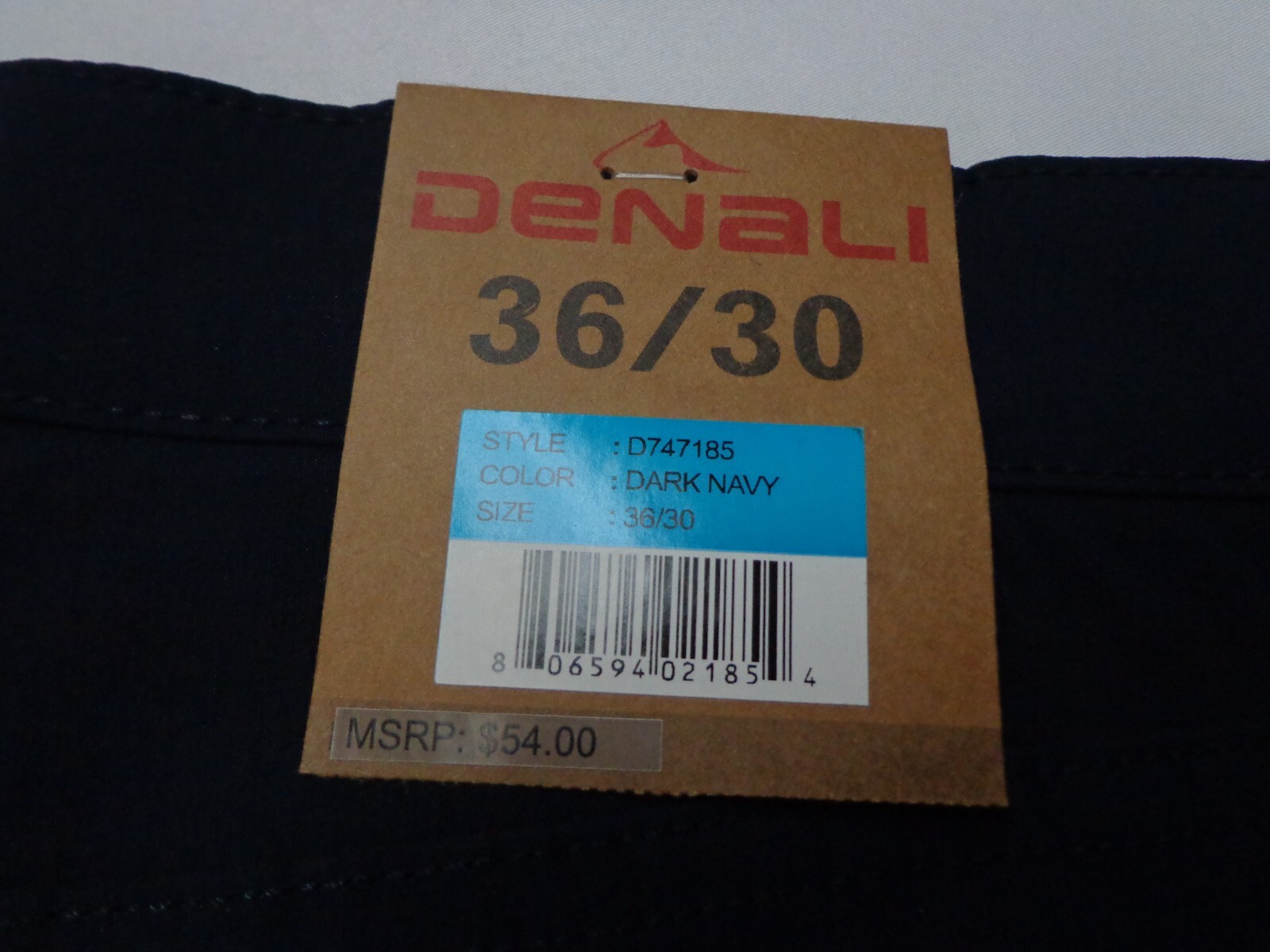 DENALI Dark Navy Blue Tech Fabric Stretch Pants NWT 36/30 MSRP $54