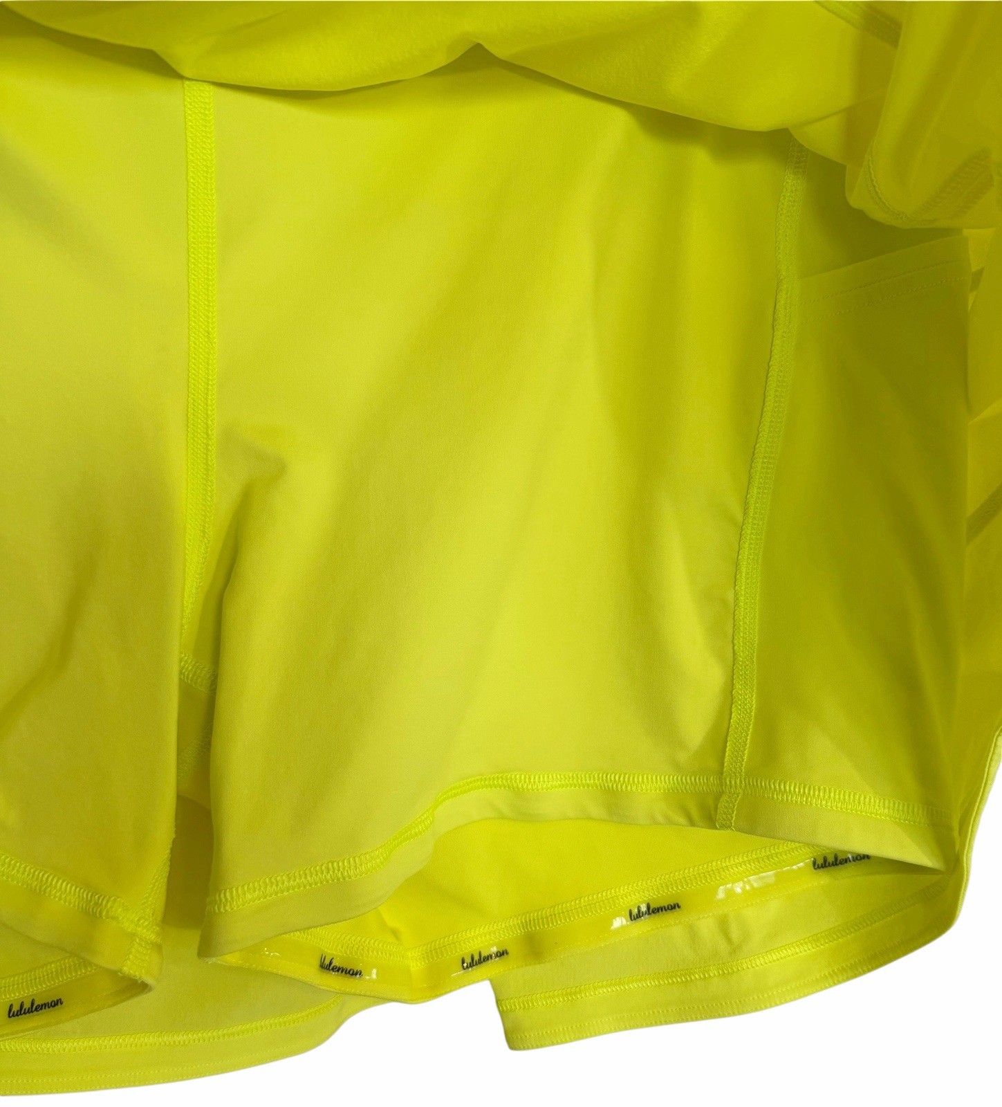 Lululemon Pace Rival Mid-Rise Skirt Skort Electric Lemon Yellow Size 14
