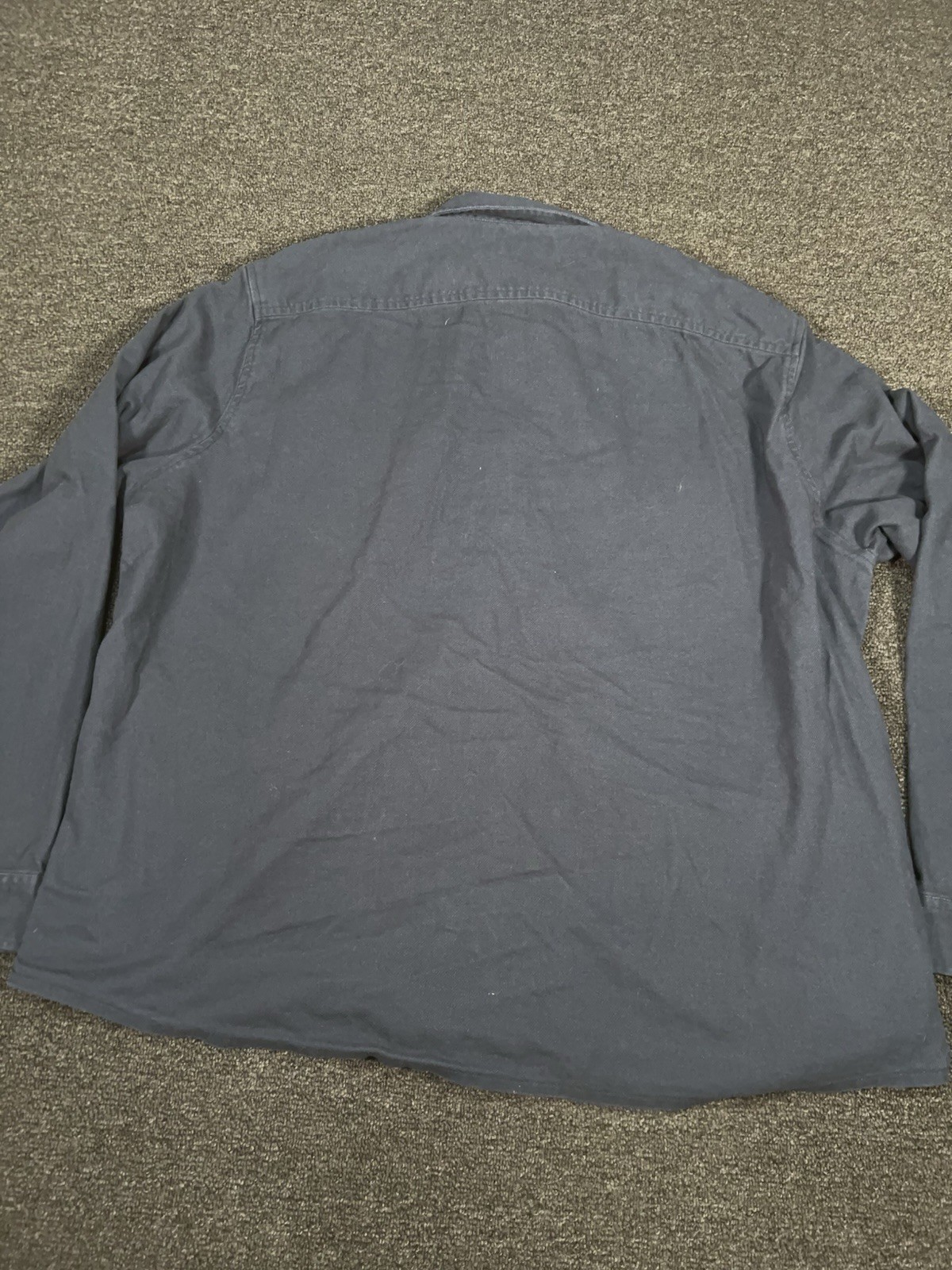 LL Bean Signature Snap Front Flannel Shirt Shacket Men’s XXL Blue Slim Outdoors