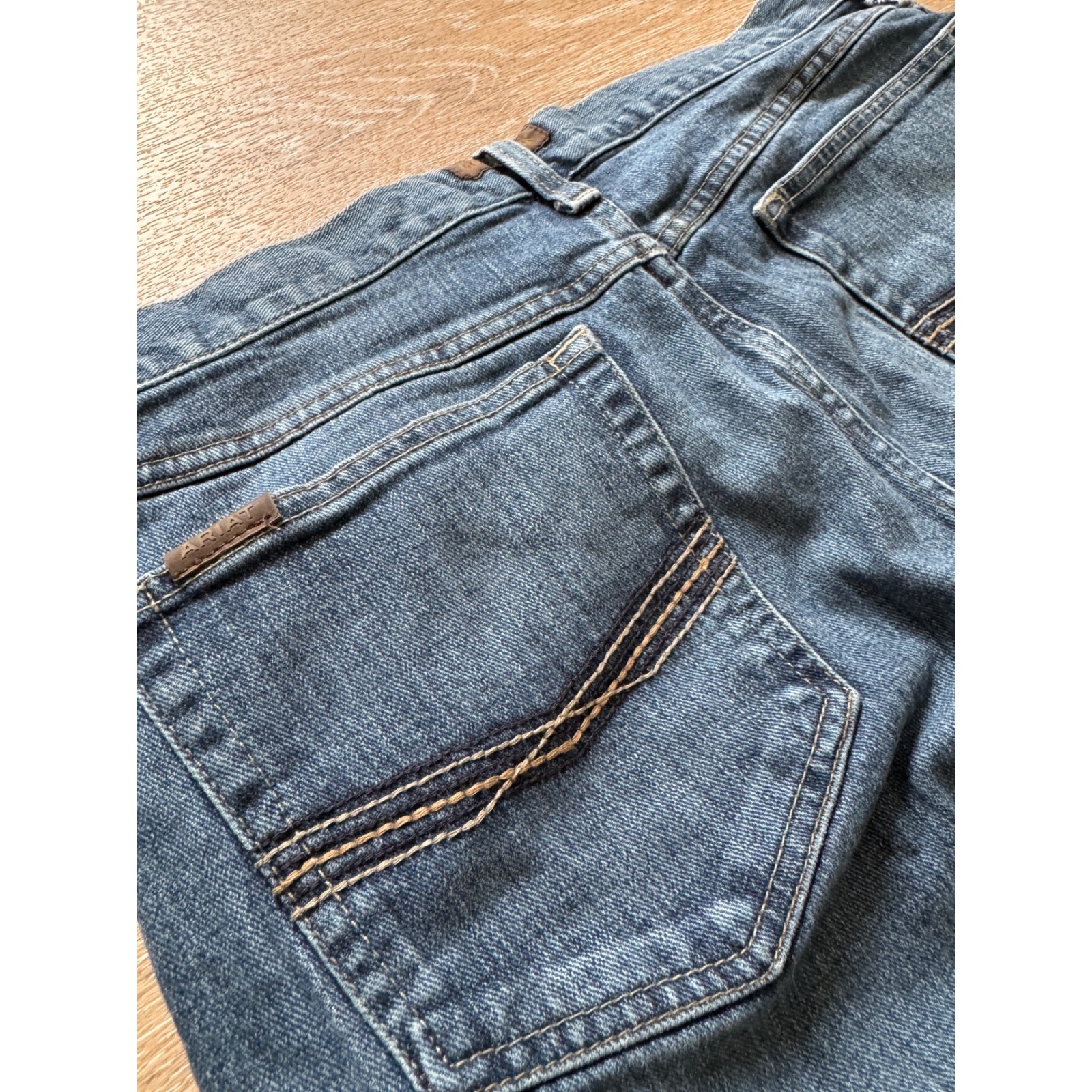 Ariat M4 Relaxed Boot Cut Jeans Mens 34×32 Kilroy Blue Denim 10022676 Legacy
