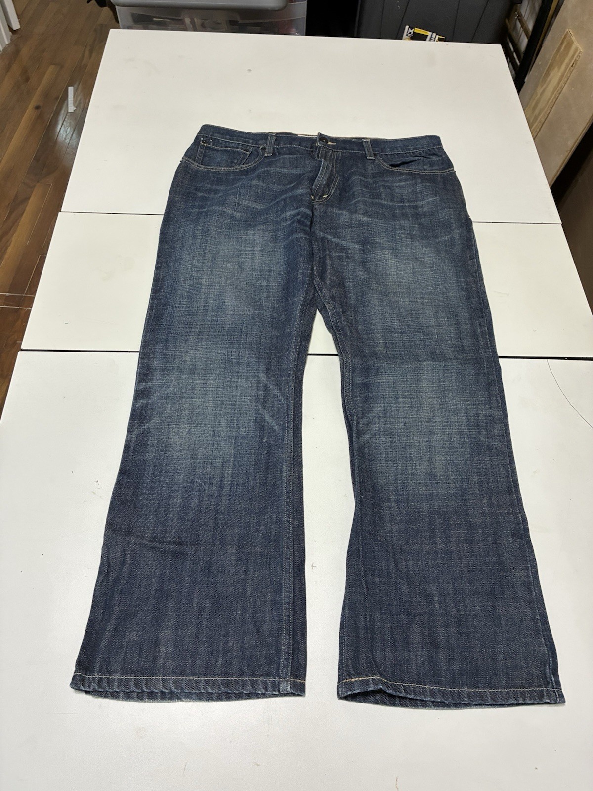 Vintage Levi’s 527 Jeans 38×30 Dark Wash Low Bootcut Western Cowboy Y2K Denim