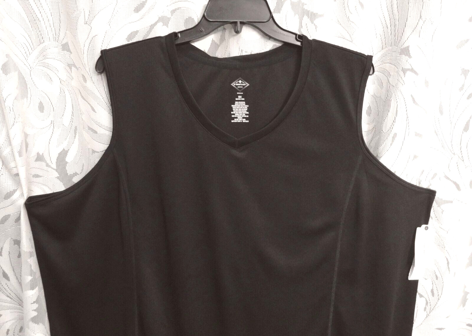 5X ST JOHNS BAY ACTIVE QUICK-DRI SOFT TIGHT KNIT MESH OUTER TANK CAMI SHELL TOP