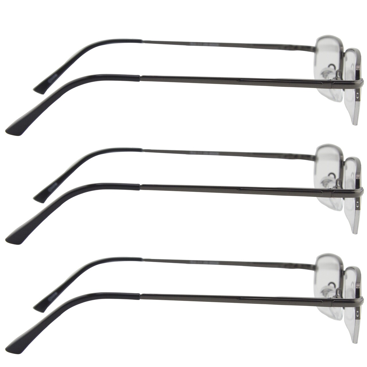 NEW Newton Reading Glasses | 3 Pack Readers Gunmetal |180 Day Guarantee