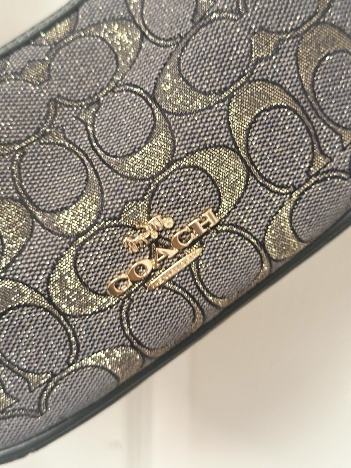 NWT Coach CCF76 Carmen Mini Crossbody Bag In Signature Jacquard Leather $298
