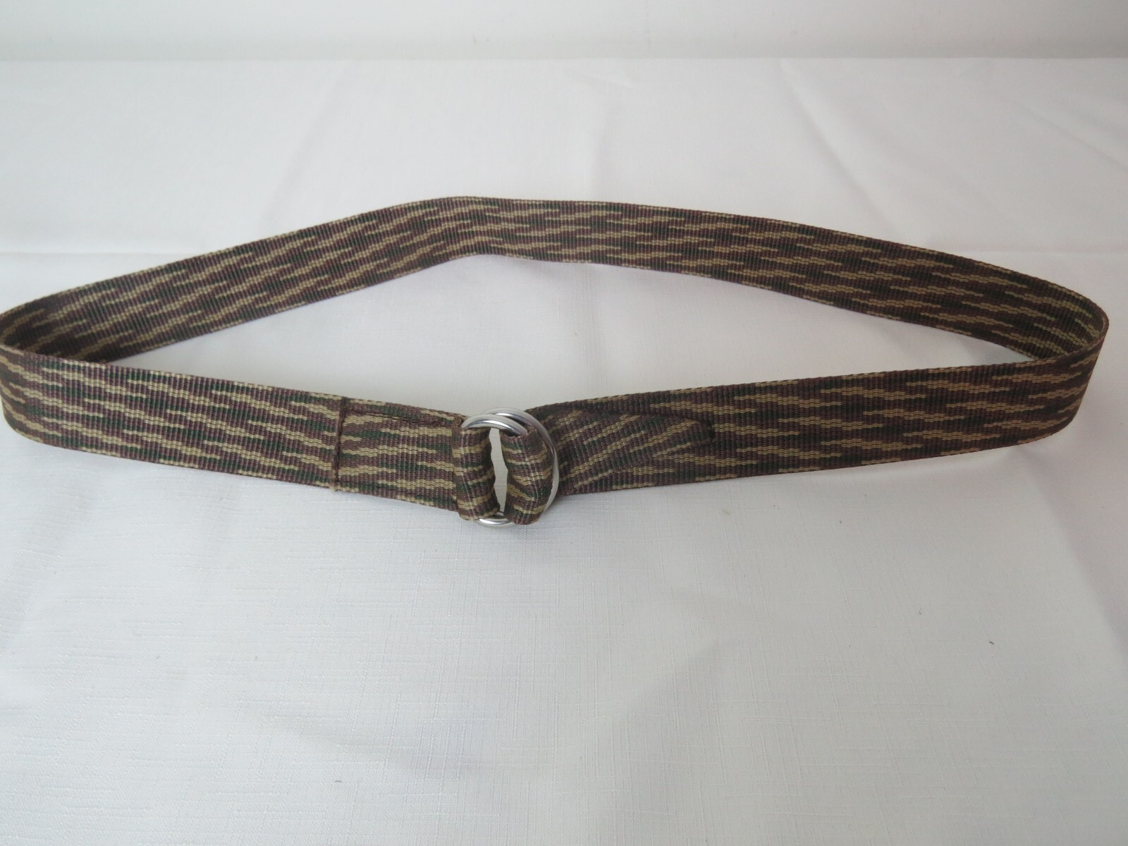 D-Ring Camo Nylon Belt One-Size up to 62″ length cut to size – 1.5″ inch wide
