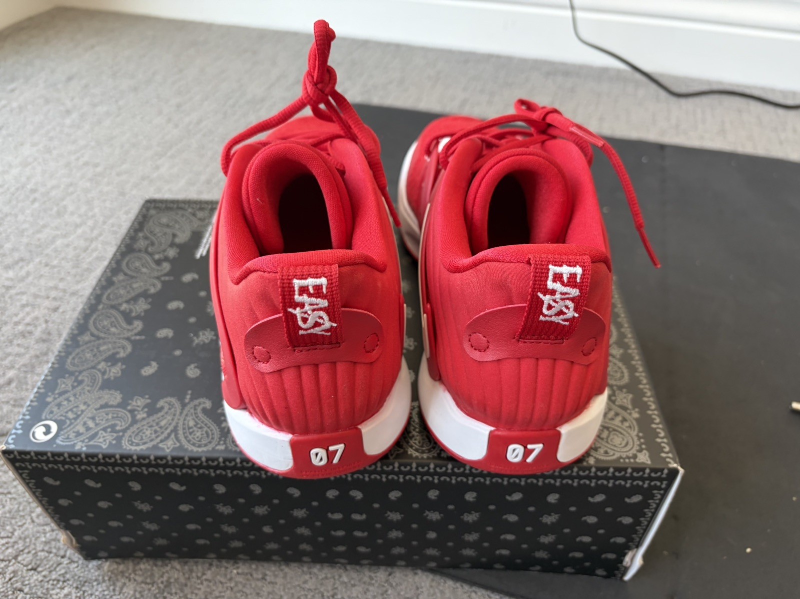 New w/o lid NIKE KD 15 TB UNIVERSITY RED-WHITE DO9826-600 MEN’S SZ 10.5