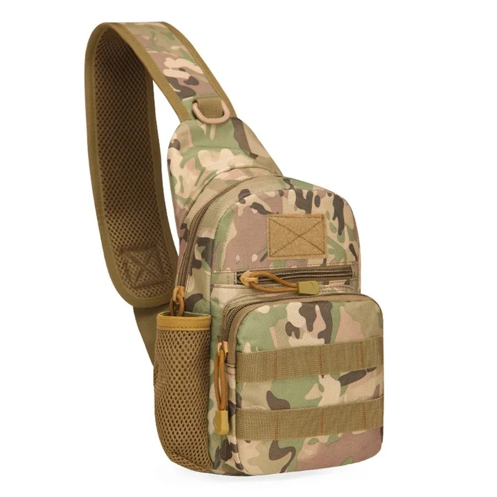 Mens Backpack Tactical Sling Shoulder Bag Molle Travel Chest Pack Outdoor Hiking