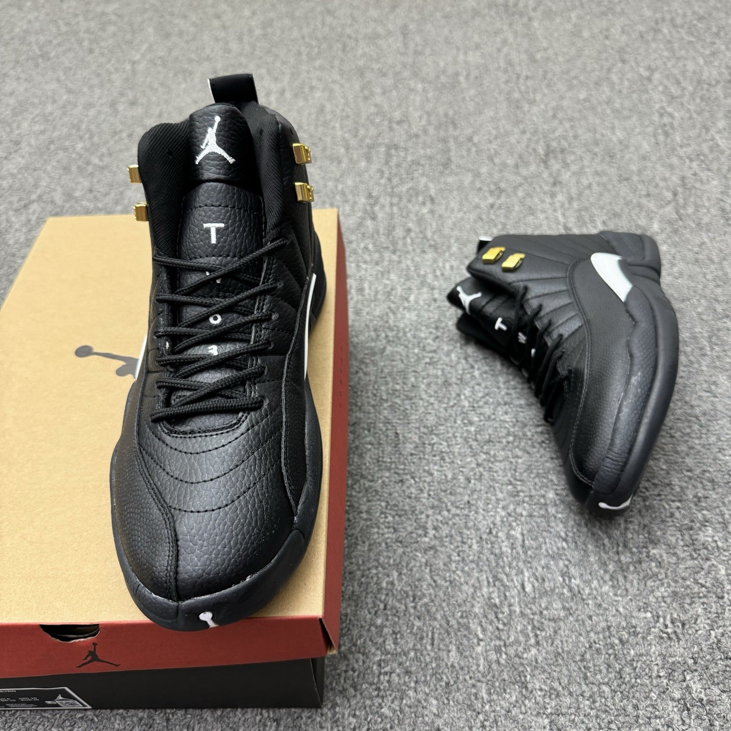 With Box New AJ 12 Retro The Master Black Men’s Size 4-13 130690-013