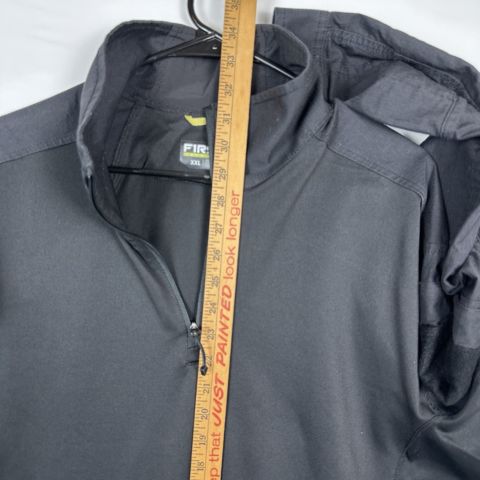 First Tactical Duty Shirt Mens Black 2XL 1/4 Zip Cordura Heavy Duty Combat Top