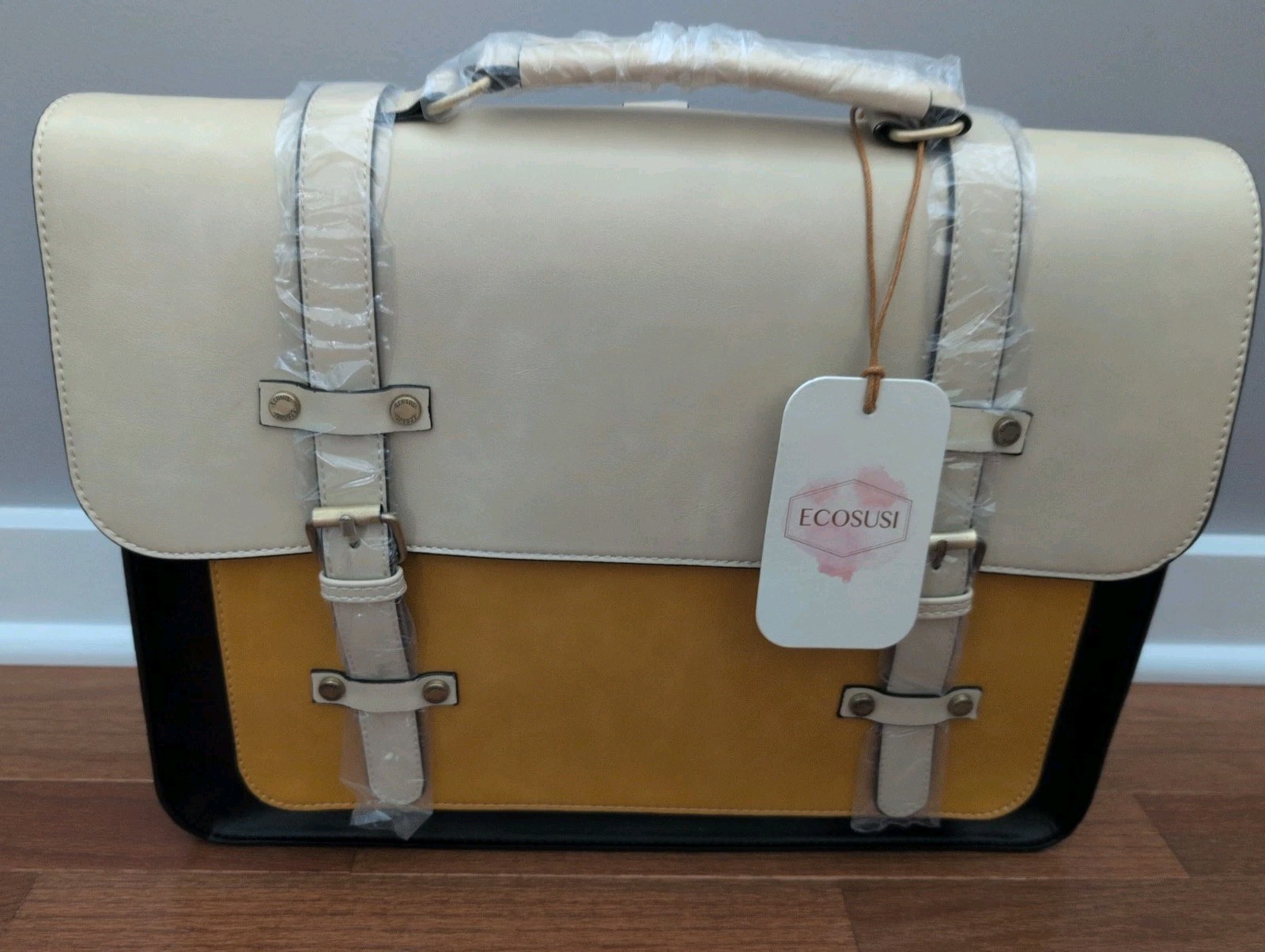ECOSUSI Women’s Briefcase Vegan Leather Laptop Bag