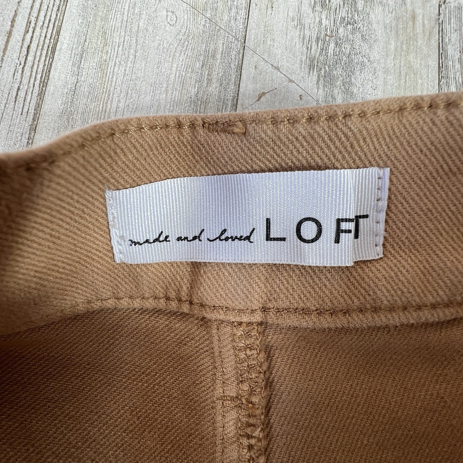Loft High Rise Barrel Jeans Olive Green Utility Curved Leg Pants 30 NWT