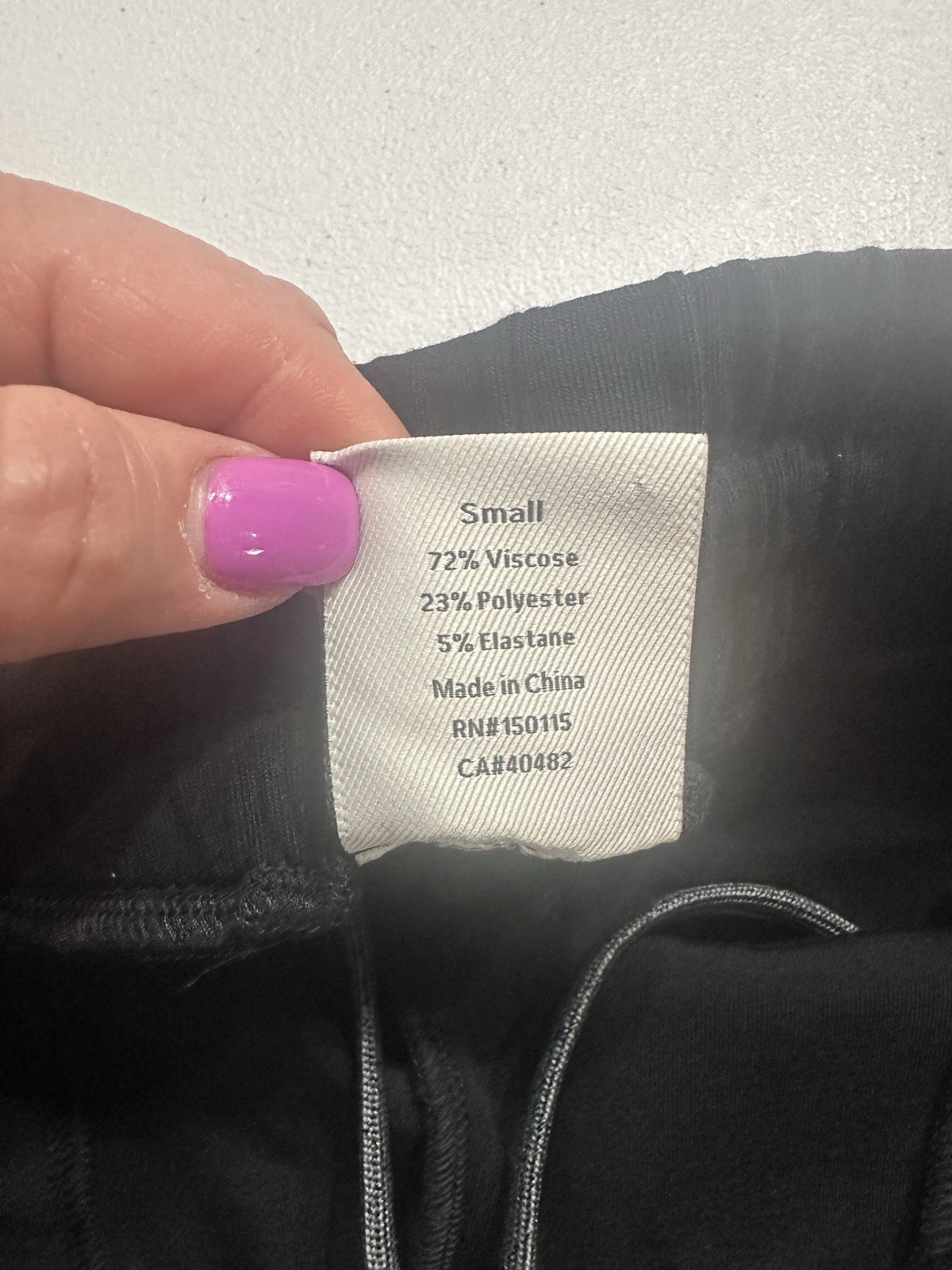 Varley Women’s S DoubleSoft Turn Up Cuff 26 Pant Black Sweatpant Jogger