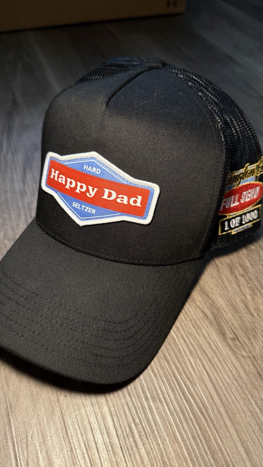 Happy Dad Seltzer Special Edition Washington D.C. Black Trucker SnapBack Hat