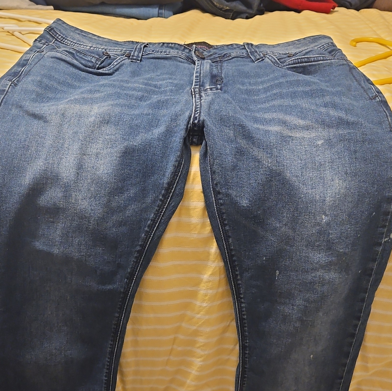 Steve’s Jeans Men’s Blue Denim Skinny Slim Fit Stretch Mid Rise 5-Pocket