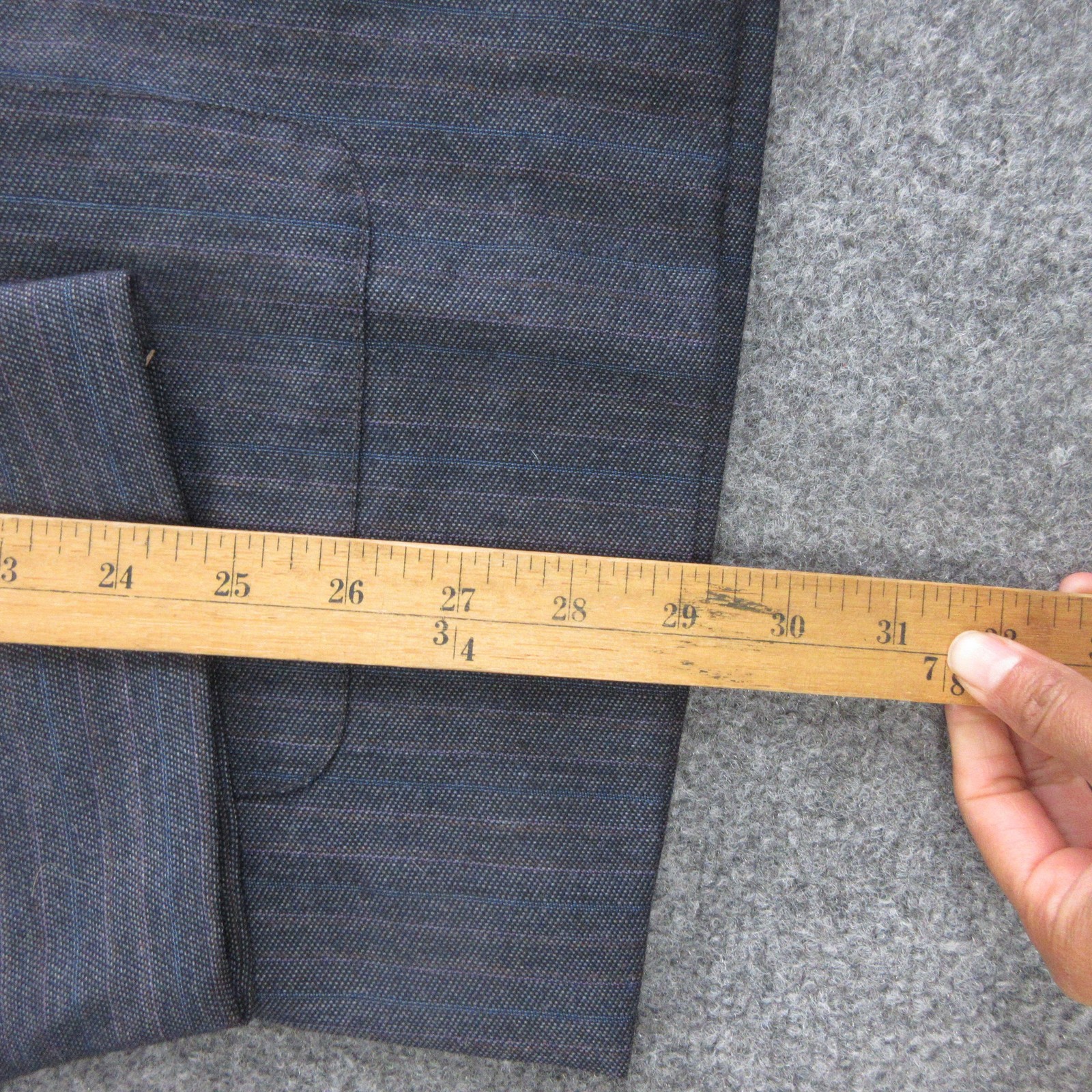 Huddersfield Jacket Mens Large Gray Wool Stand Collar Military Made England