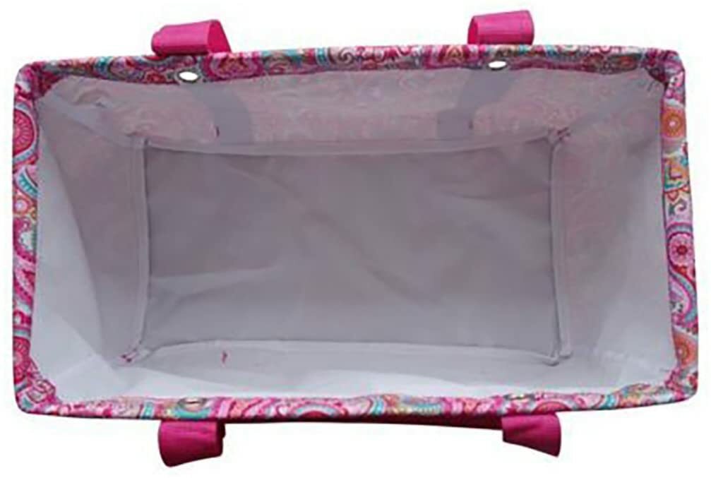 Thirty-one Medium Utility Tote Organizing Laundry Beach Bag Pink Paisley