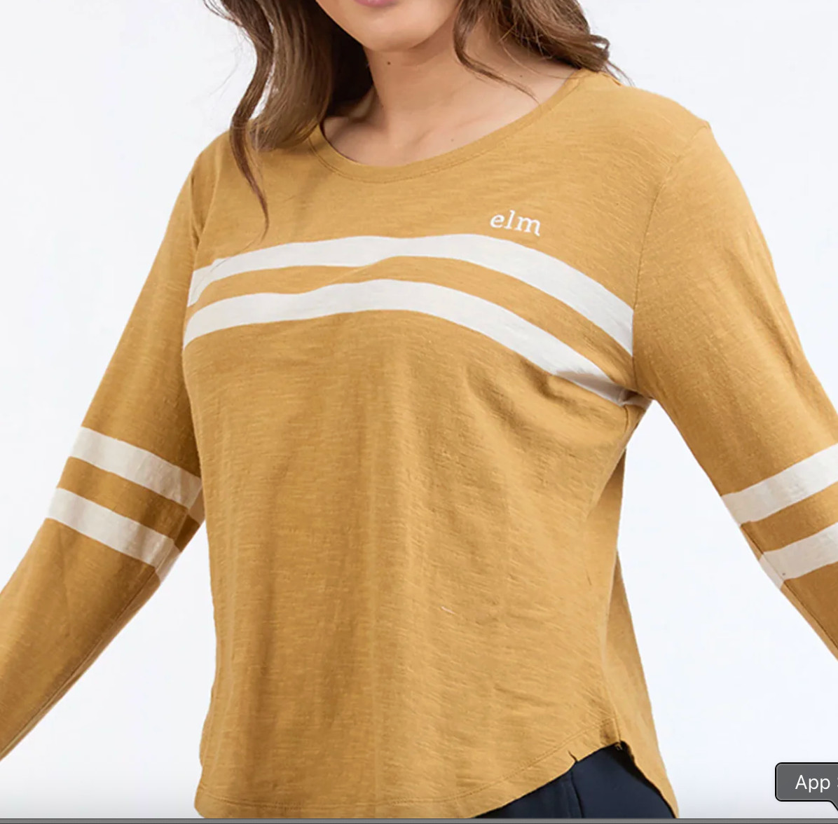 Elm Lifestyle Long-sleeve Tee SZ 10 Mustard Top NEW with Tags rrp: $74.95