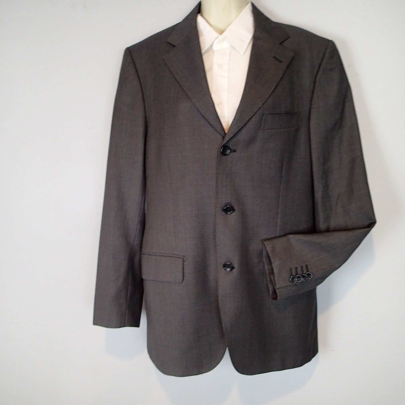 Sartoria italiana Blazer jacket charcoal sz 38 Made In Italy reda super 100′