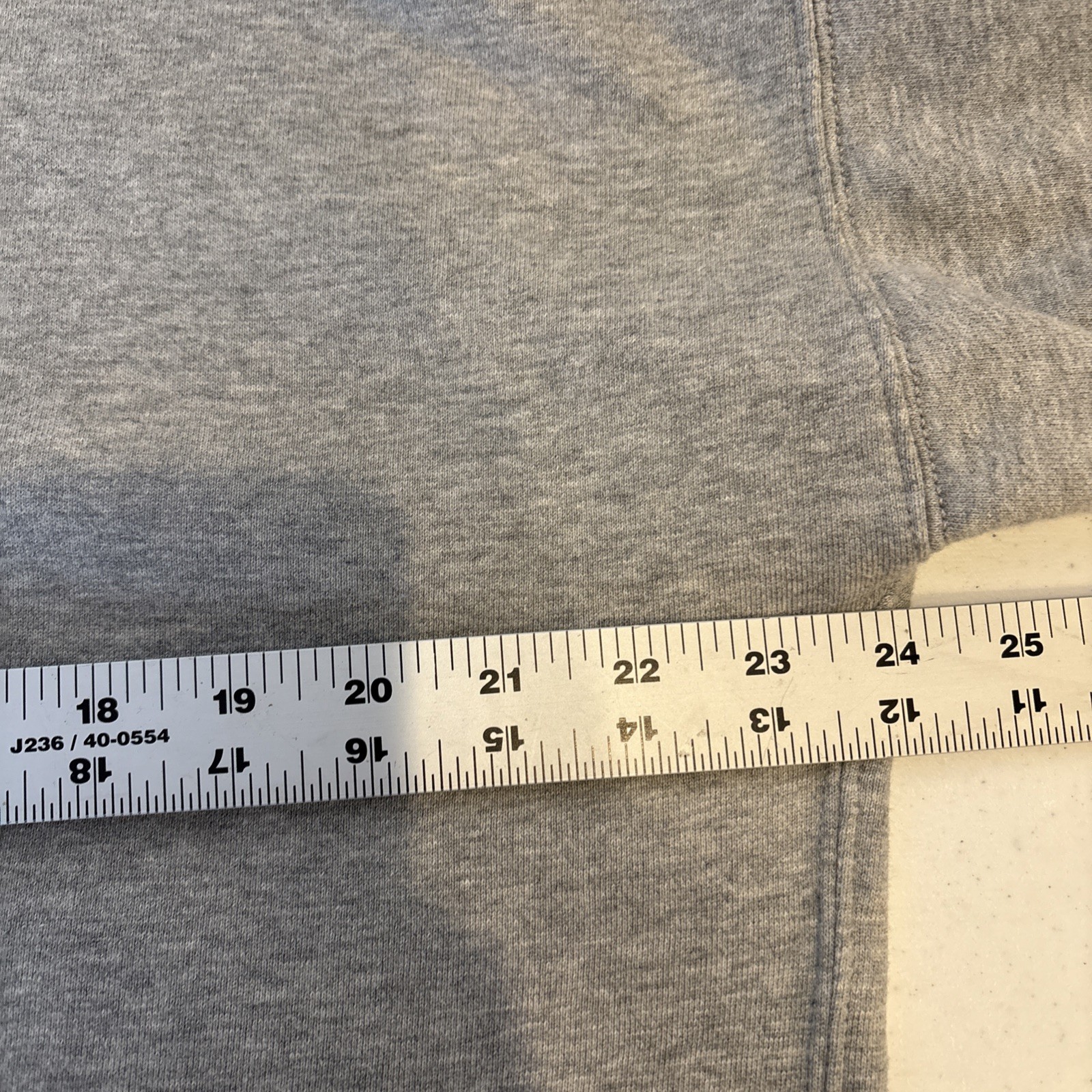 J Crew Mens Quarter Zip Pullover Sweatshirt Medium Gray Pockets Oversized Slouch